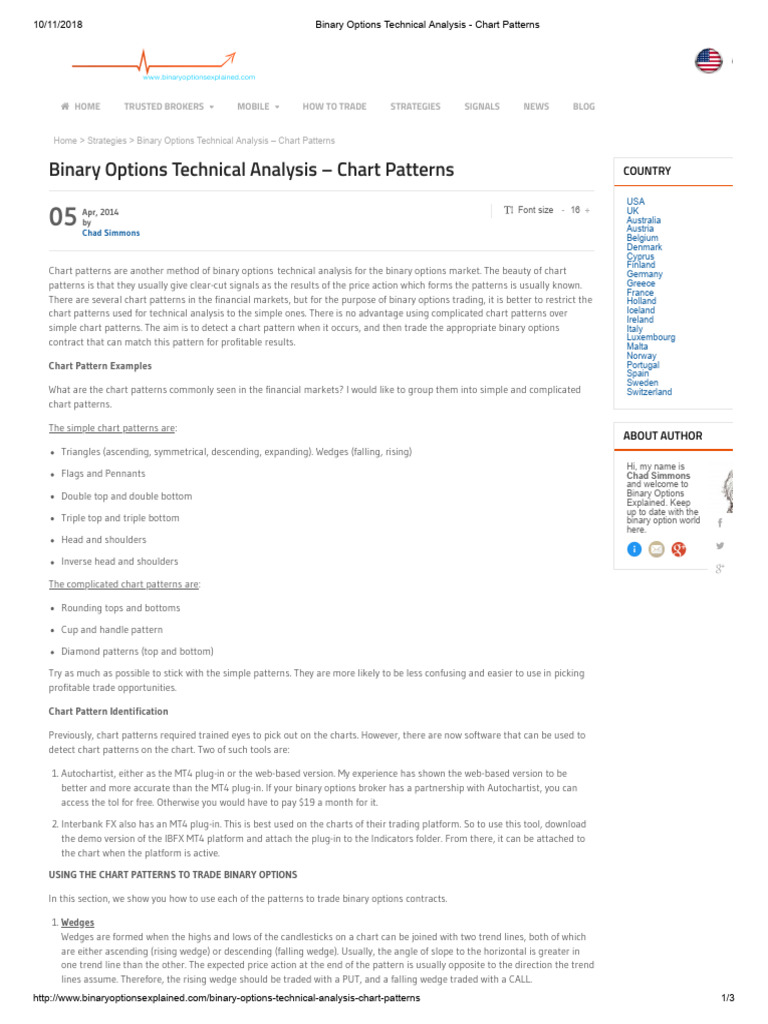 Pdfcoffee.com Binary Options Technical Analysis Chart Patterns PDF Free ...