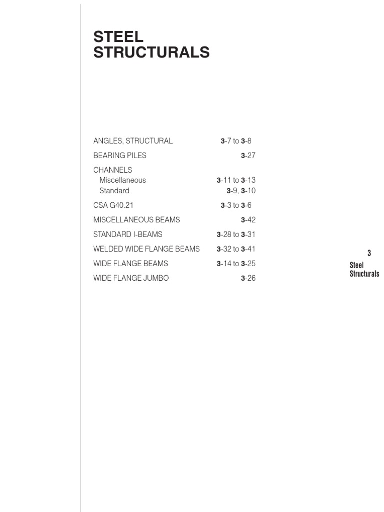Structural Specs | PDF | Structural Steel | Steel