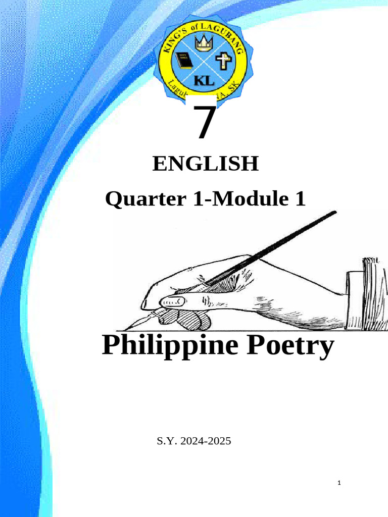 Elements of Philippine Poetry for Grade 7 | PDF | Poetry