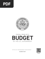 Obama Budget Proposal, Fiscal Year 2013