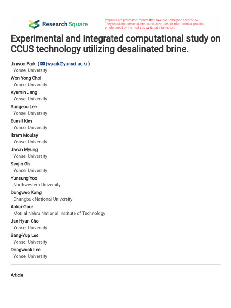 Experimental and Integrated Computational Study On | PDF | Calcium ...