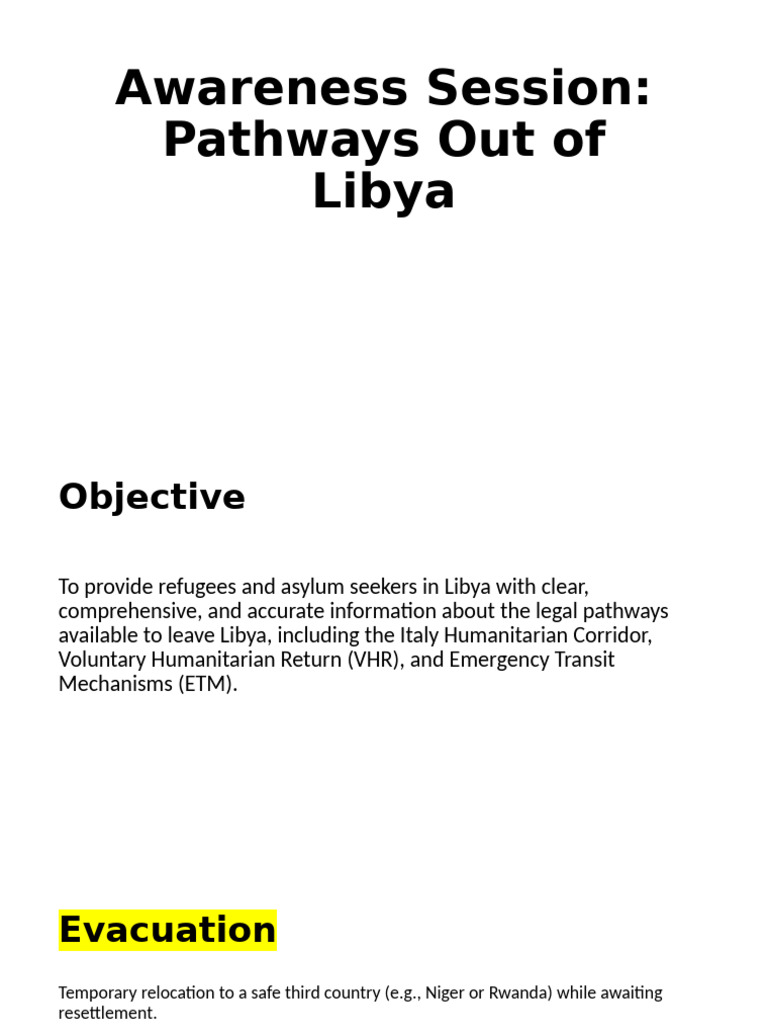 UNHCR Awareness Session | PDF | Refugee | Asylum Seeker