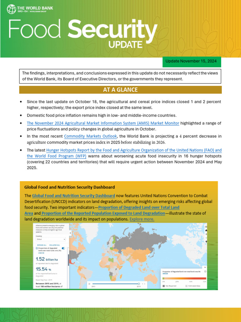 Food Price Inflation Insights: Nov 2024 | PDF | Food Security | Hunger