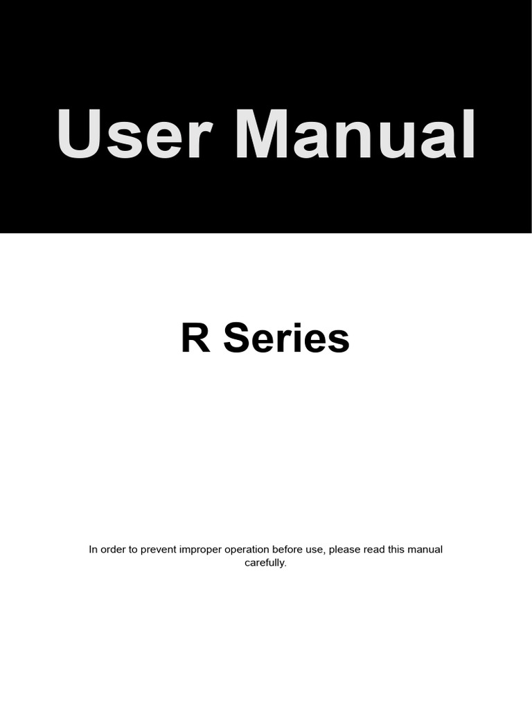 R Series Inverter User Manual | PDF | Electrical Connector | Power Inverter