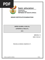 Paper 2 Sepedi HL Grade 11 Padi Study Guide | PDF