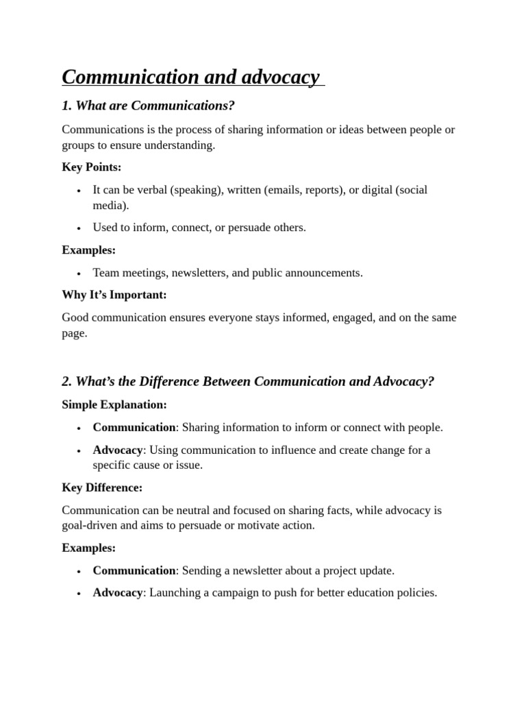 Communication and Advocacy | PDF | Communication | Social Media