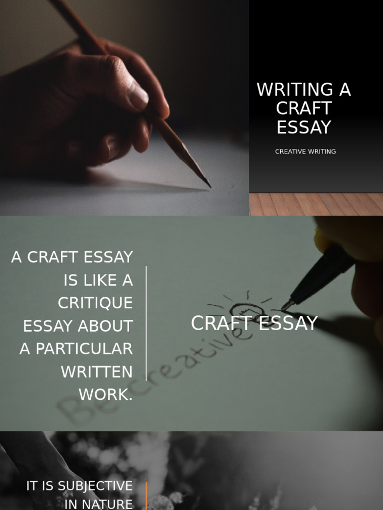 Writing a Craft Essay in Creative Writing | PDF | Essays | Human ...