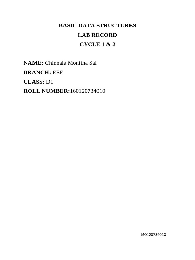 010-bds Record | PDF | Pointer (Computer Programming) | Queue (Abstract ...