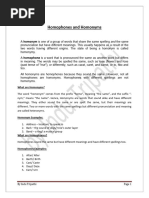 100 Homographs with Examples | PDF