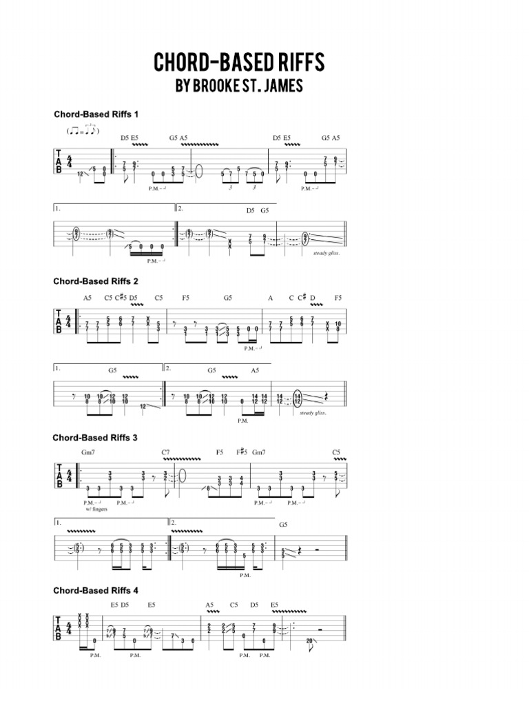 Chord Based Riffs | PDF