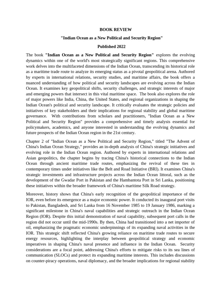 Politics of South Asia Book Review | PDF | International Relations ...