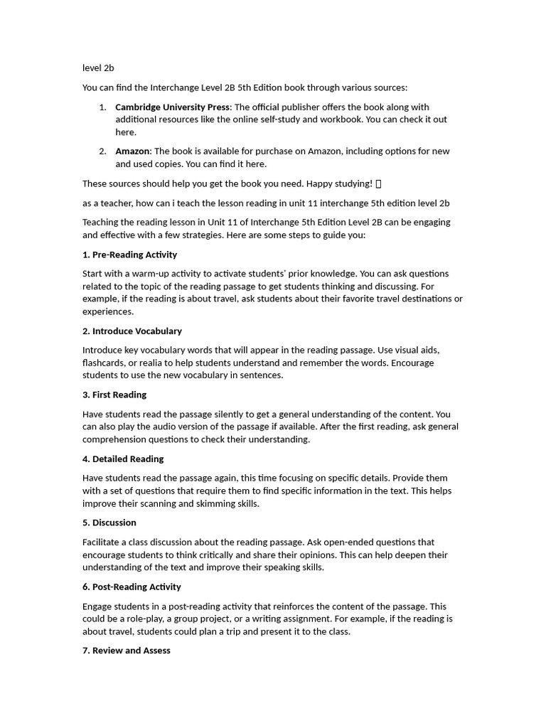 level 2b | PDF | Learning | Education Theory