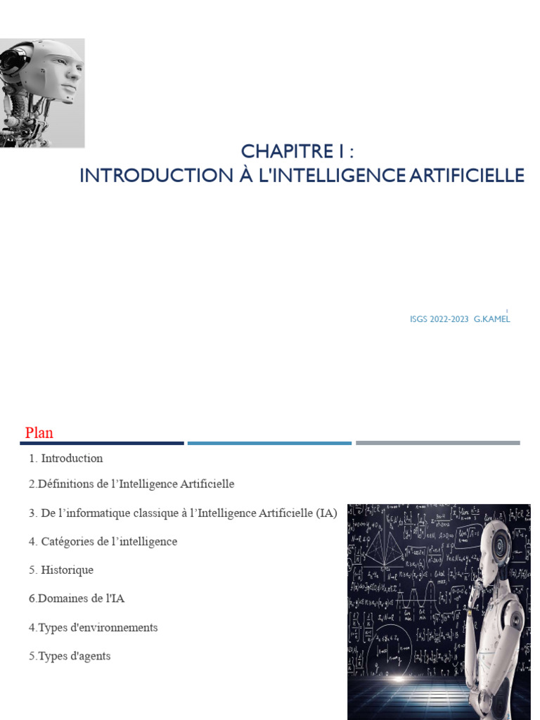 Introduction à l'Intelligence Artificielle | PDF | Intelligence ...