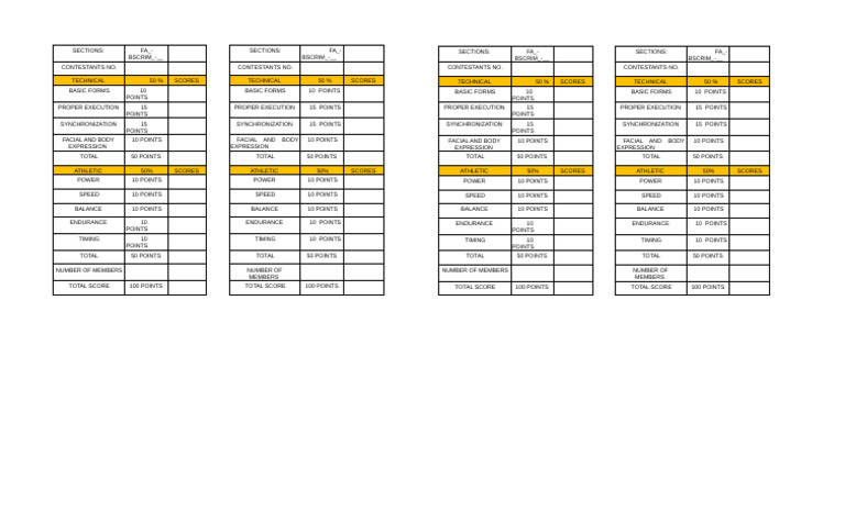 SCORE-SHEETS | PDF