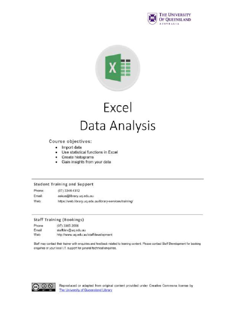 Data Analysis by Excel | PDF