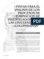 01.Dos pistas para el análisis de los procesos de formación de investigadores- María  Soledad Moreno
