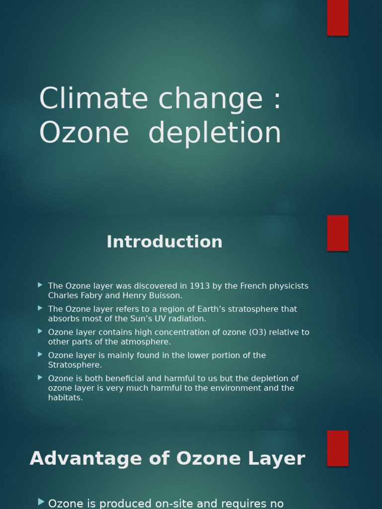 Ozone Layer Depletion: Causes and Solutions | PDF