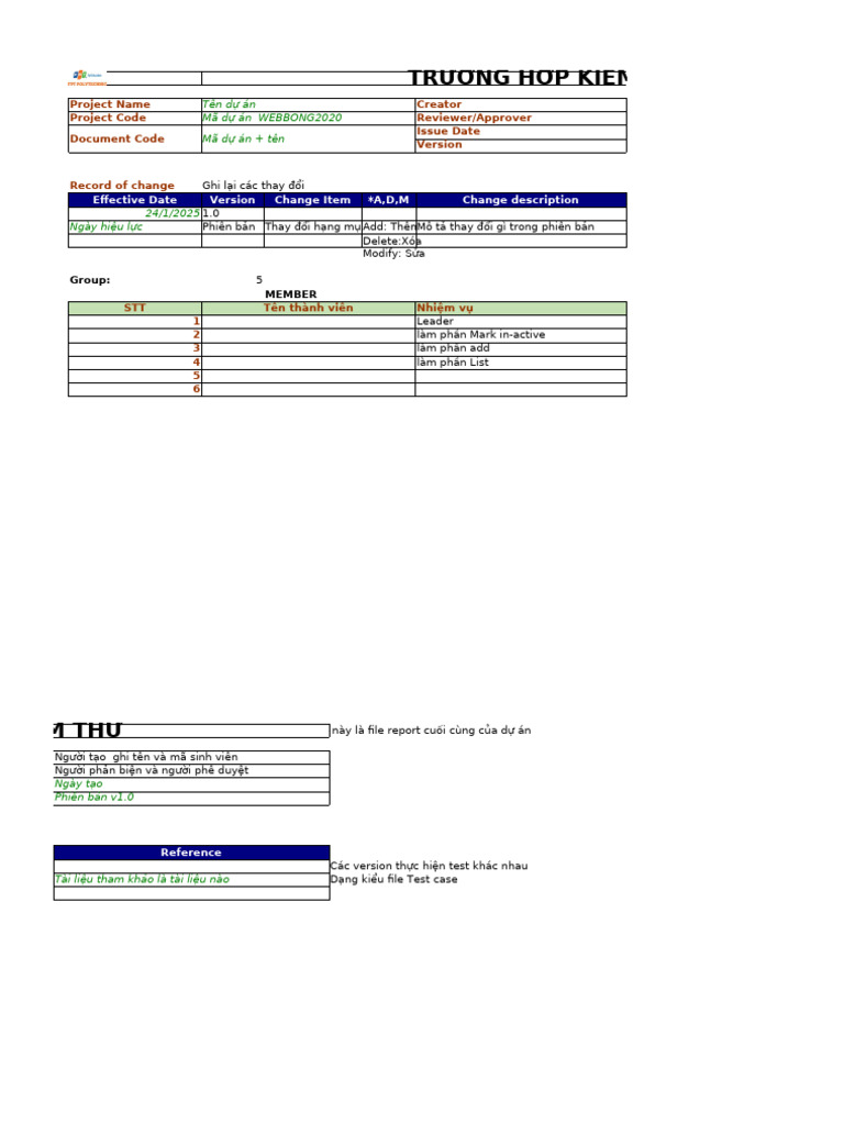 Template TestReport | PDF
