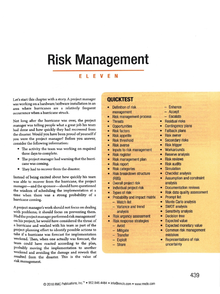Risk Notes | PDF