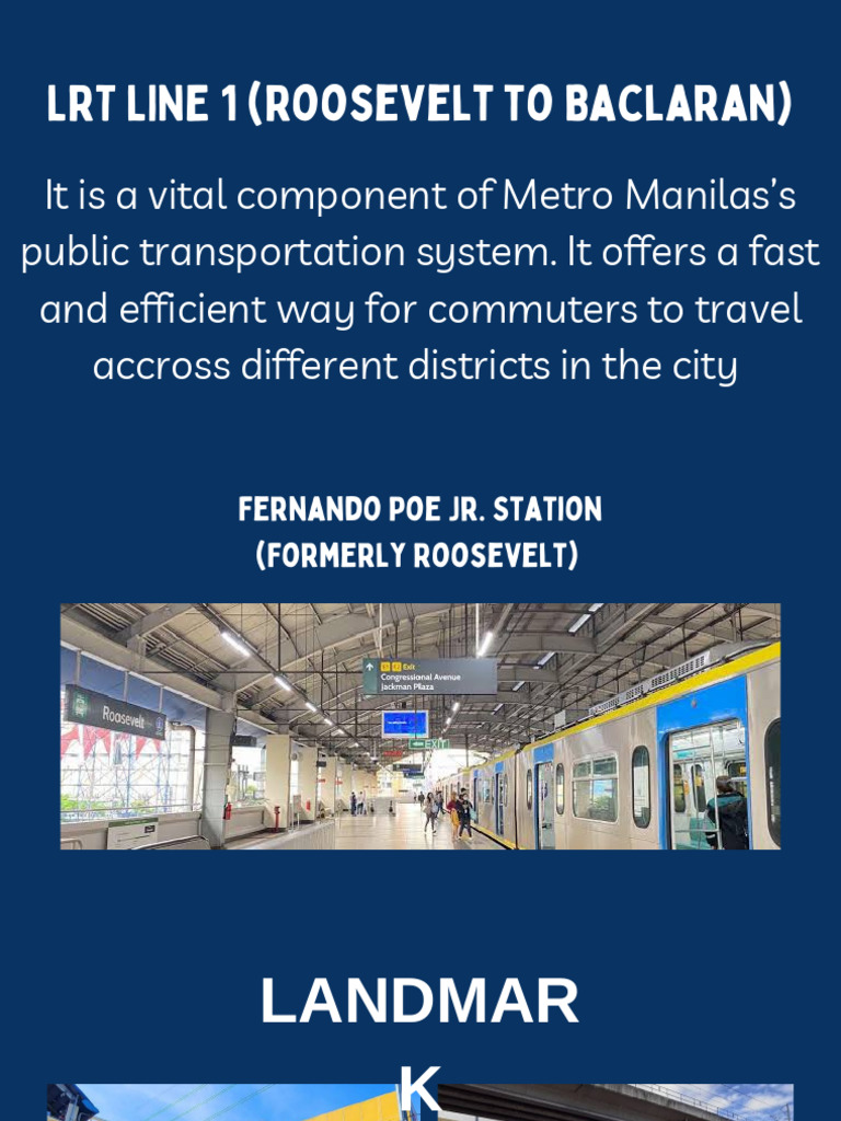 Metro Manila LRT Line 1 Stations Guide | PDF | Manila | Land Transport