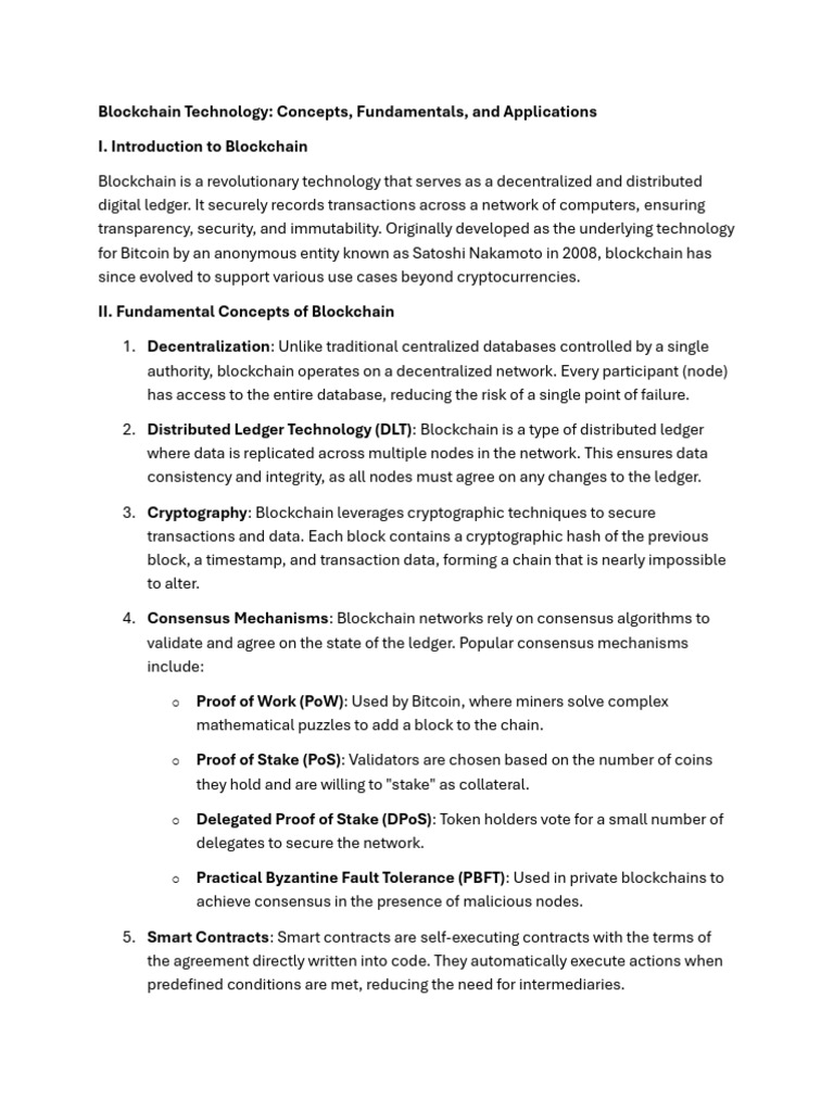 Blockchain Technology Pdf Cryptocurrency Bitcoin