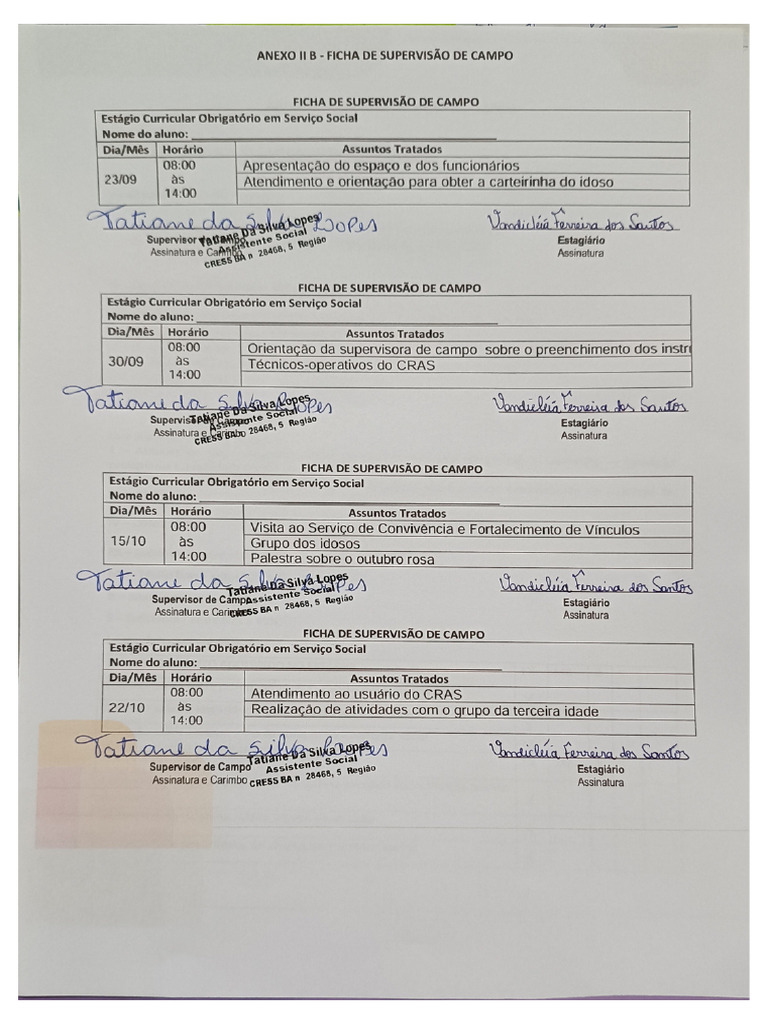 Ficha Supervisao Acadêmica Campo - 20241025 - 192002 - 0000 | PDF