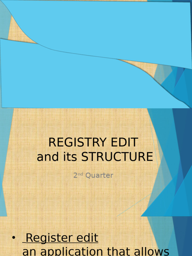 Windows Registry Structure Overview | PDF | Windows Registry ...