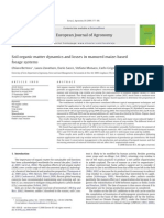 Soil Organic Matter Dynamics and Losses in Manured Maize Based