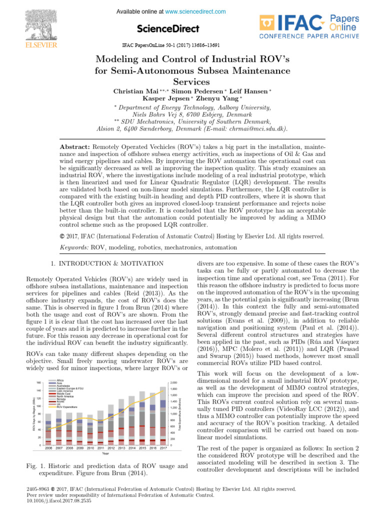 Industrial ROVs for Subsea Maintenance | PDF | Engineering