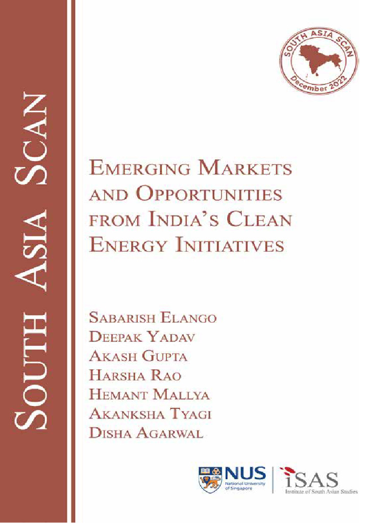 India's clean Energy Initiatives | PDF | Natural Gas | Renewable Energy