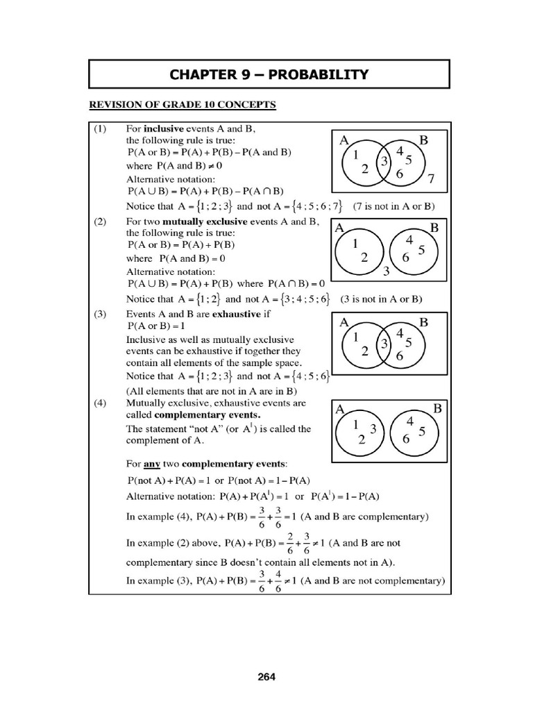 Probability Gr11-1 - 250112 - 155324 | PDF