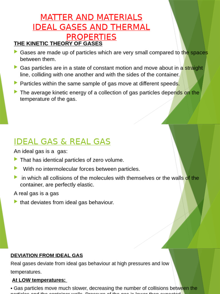 Ideal Gases and Thermal Properties 2024 | PDF | Gases | Temperature