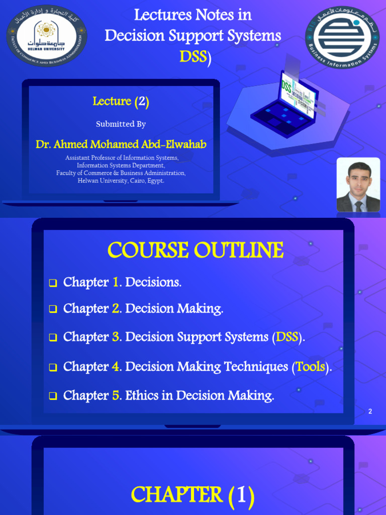 Decision Support Systems Lecture Notes | PDF | Decision Making ...