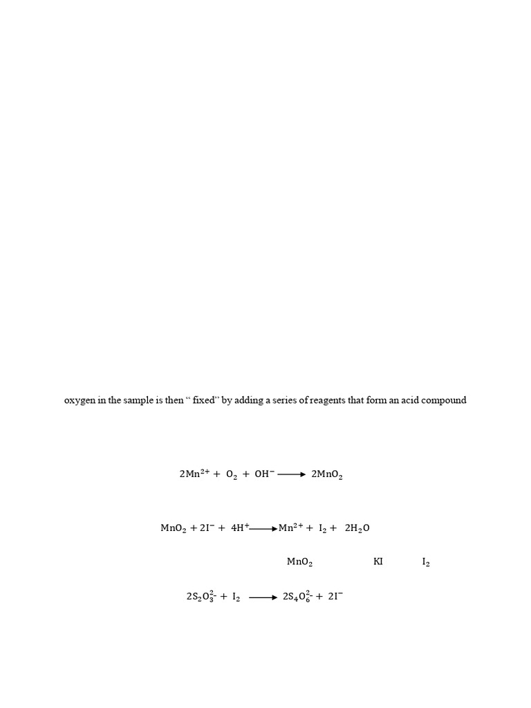 CHE 3214 Practical No 02 | PDF | Oxygen | Titration