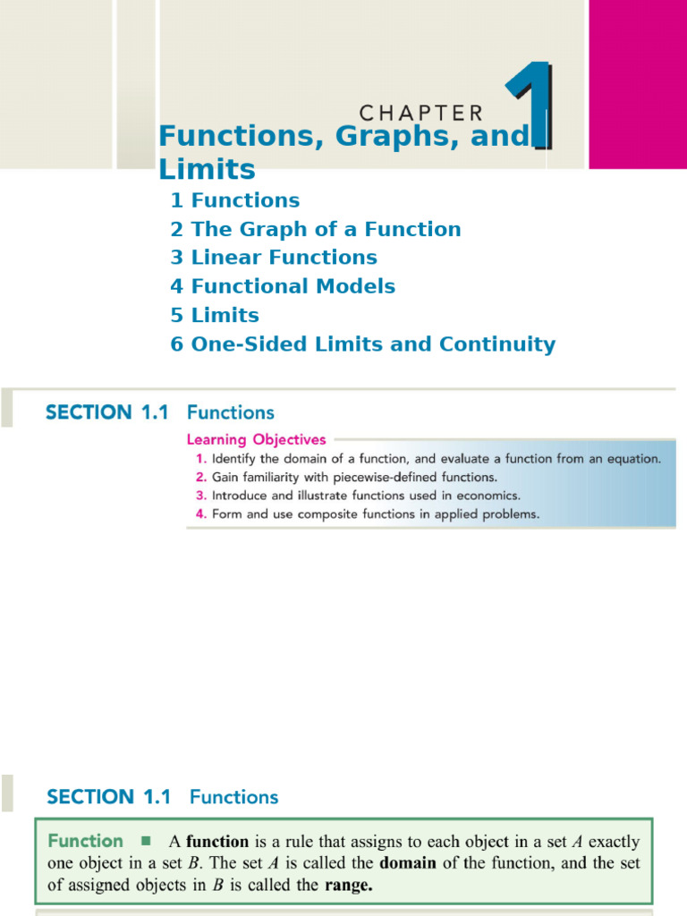 Functions and Limits Guide | PDF | Function (Mathematics) | Time Complexity