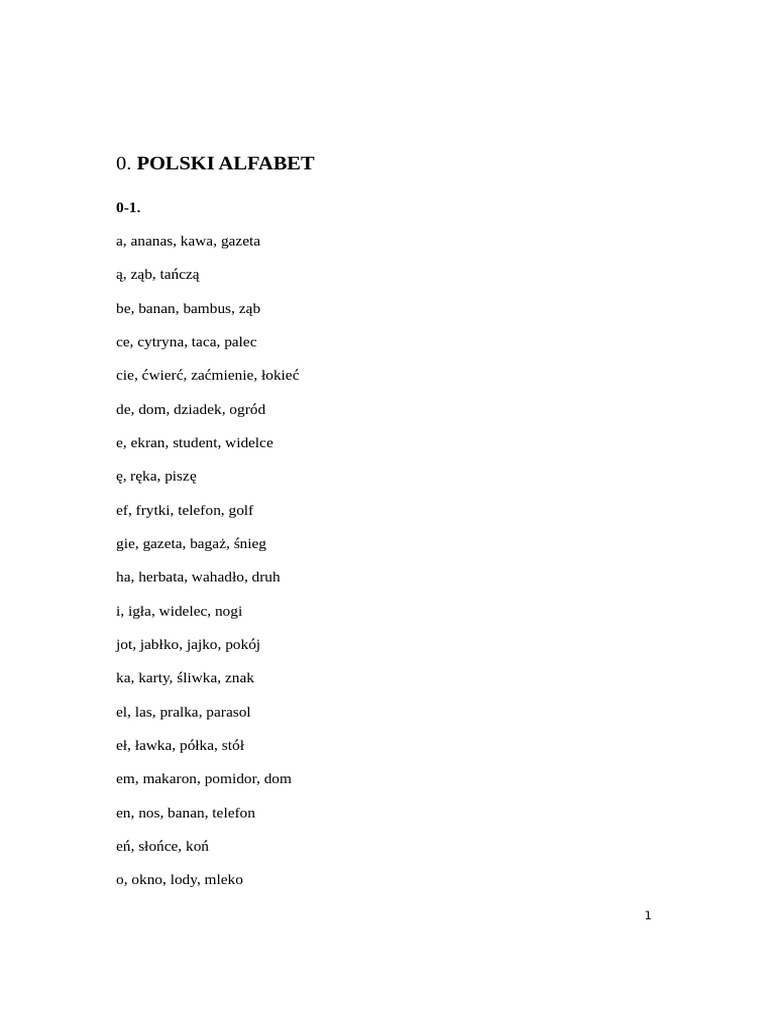 New Polish 1 Text | PDF