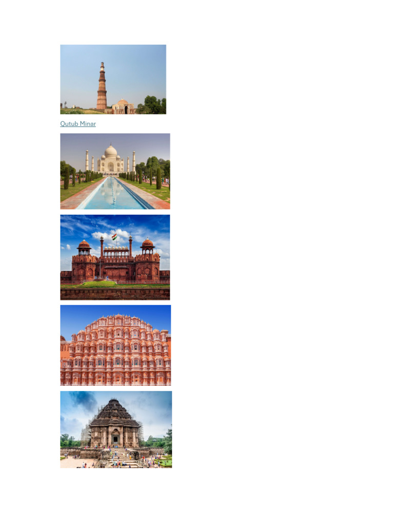 Historical Monuments of India | PDF