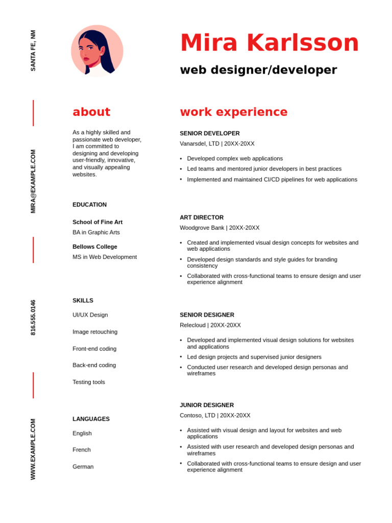 Web Developer & Designer Portfolio | PDF | Web Development ...