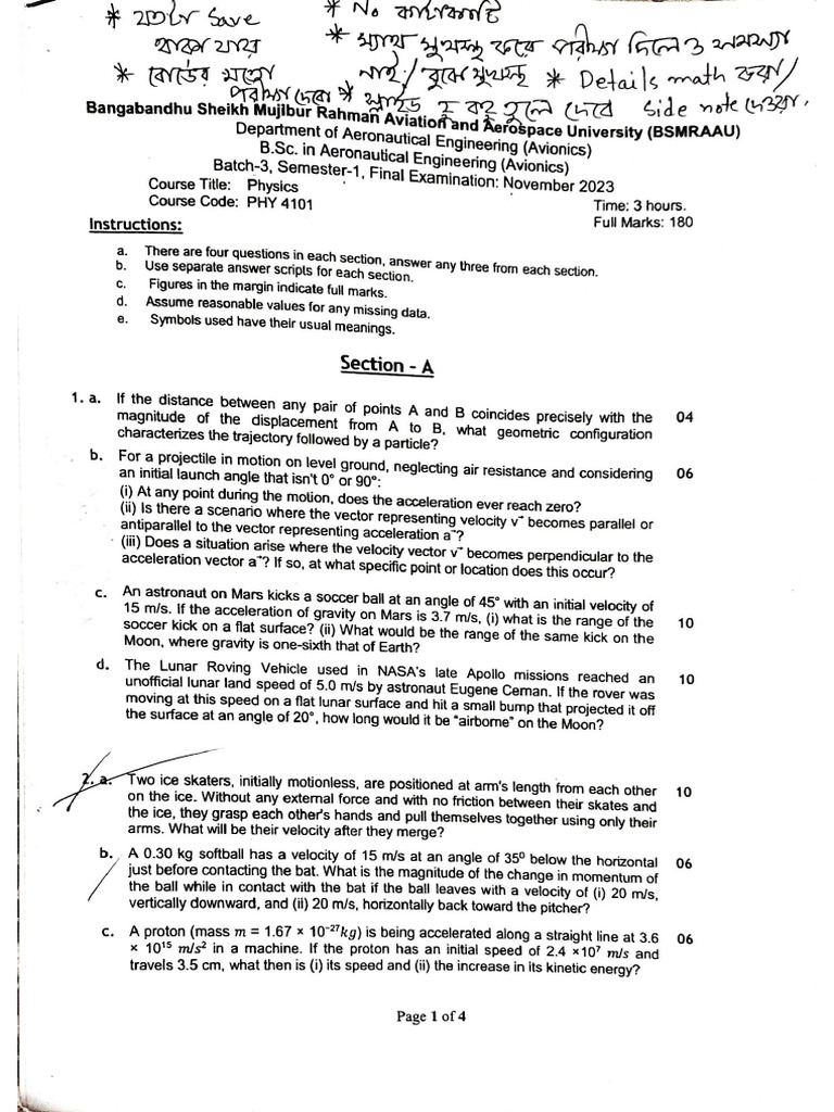PHY 4101 Semister final | PDF