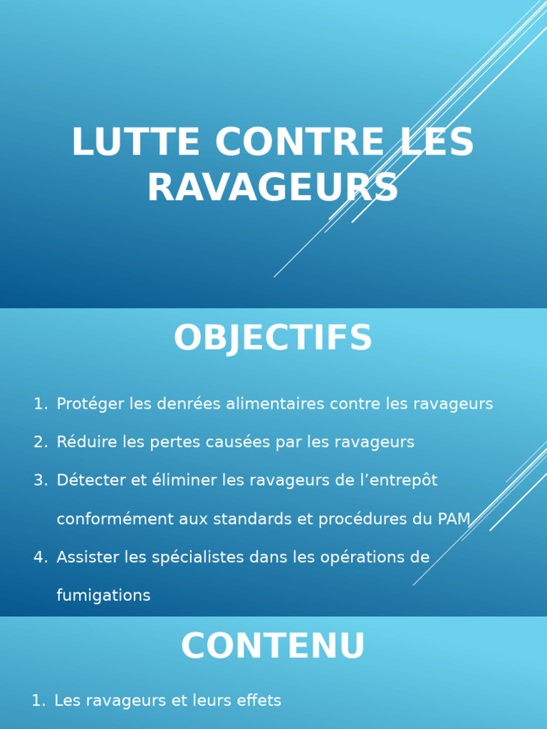 Lutte contre les ravageurs en entrepôt | PDF