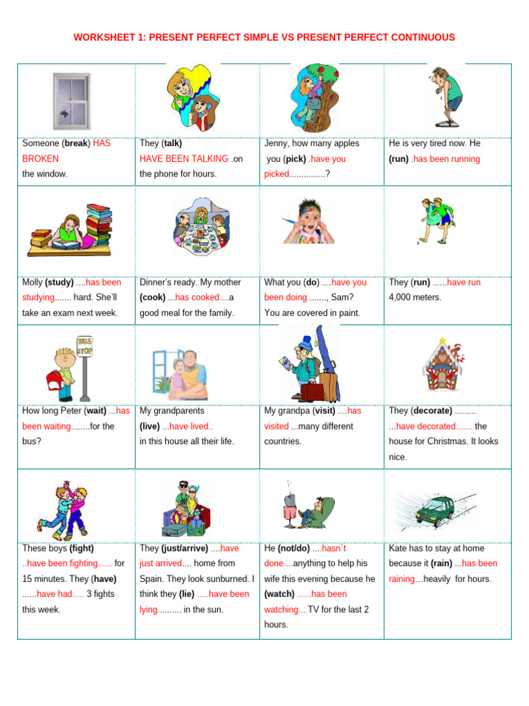 Present Perfect vs Present perfect Continuous | PDF