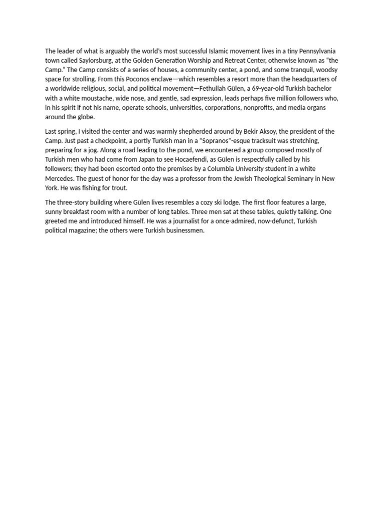 The Leader of What Is Arguably The World | PDF