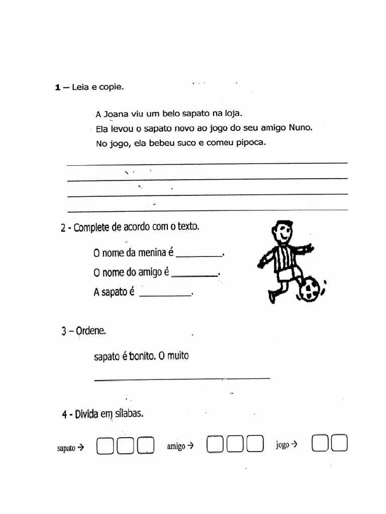 Avaliação de Língua Portuguesa 2 Ano | PDF