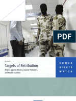 Targets of Retribution - Report by HRW