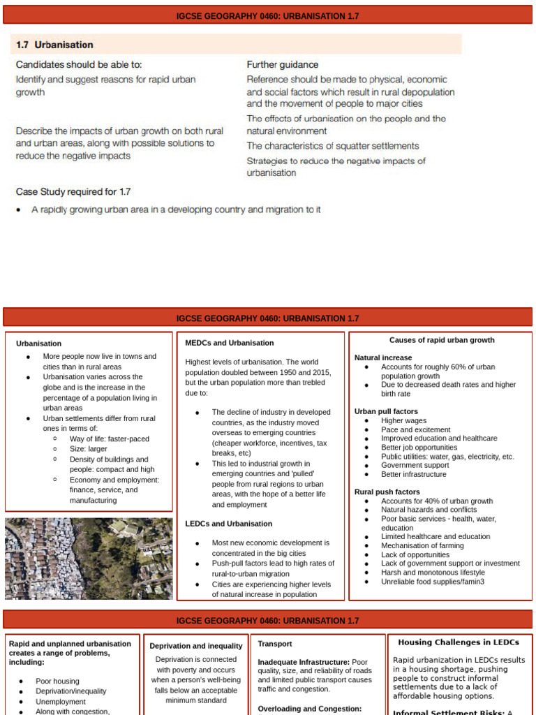 1.7 Urbanisation - Ko - Theme 1 | PDF | Urbanization | Infrastructure