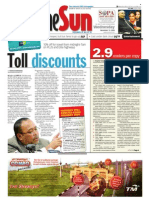 TheSun 2008-11-19 Page01 Toll Discounts