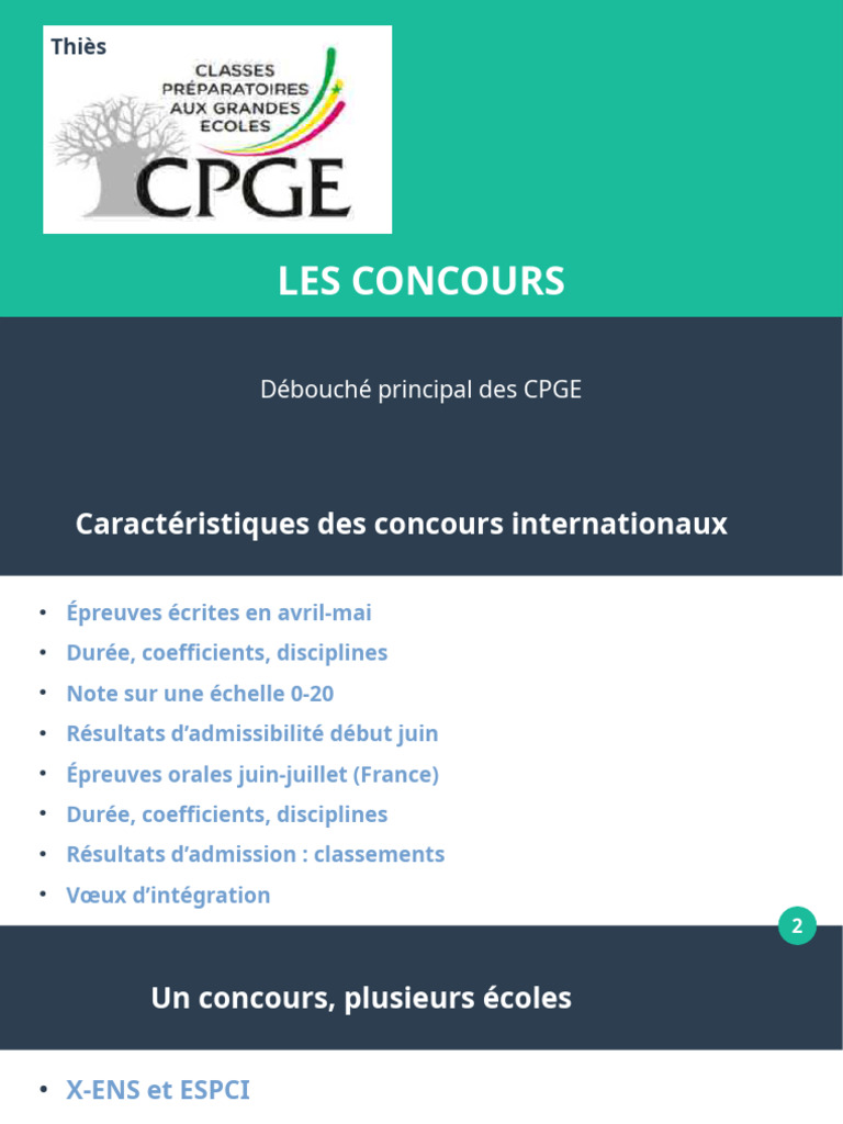 Guide des concours d'ingénieurs 2025 | PDF