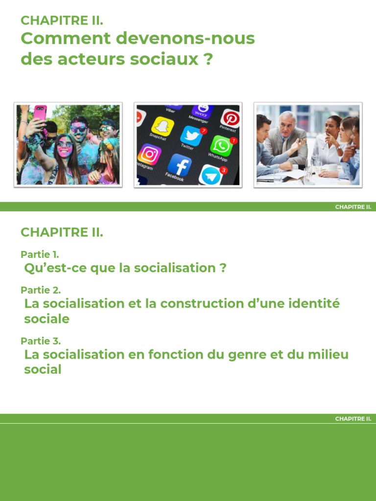 La socialisation et l'identité sociale | PDF | Socialisation | Identité ...