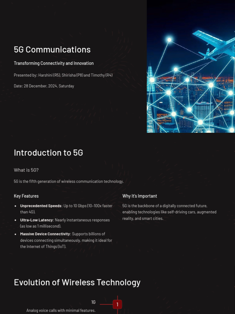 5G Communication Final | PDF | Internet Of Things | 4 G