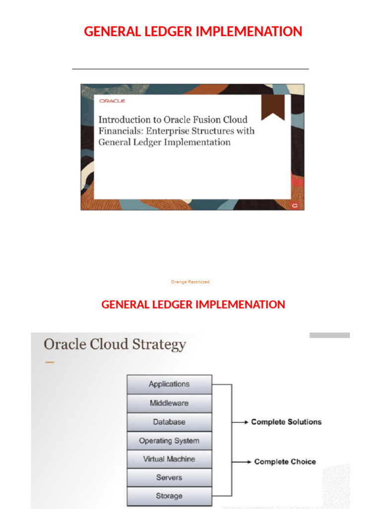 General Ledger Implementation Guide | PDF